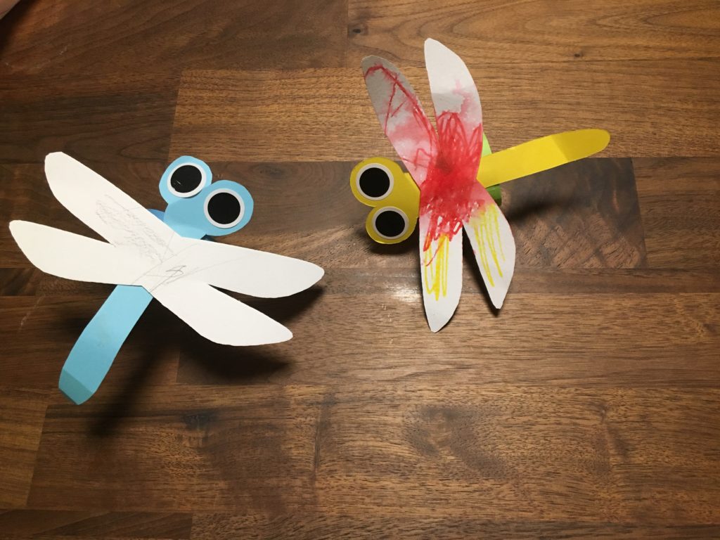 みんなで遊ぼうのときに作ったトンボ